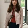 Grace Aiello Film The Stranger In My Home 2025 Beige Cropped Jacket