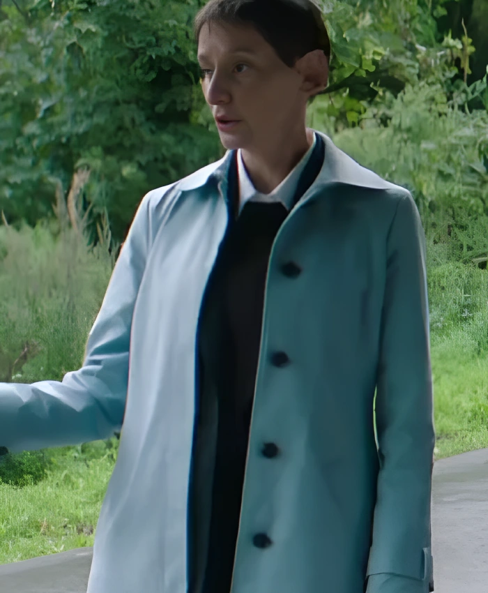 Grace S06 Bells Light Blue Trench Coat
