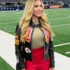 Gracie Hunt Chiefs Black Leather Jacket