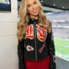 Gracie Hunt Kansas City Chiefs Jeff Hamilton Black Leather Jacket