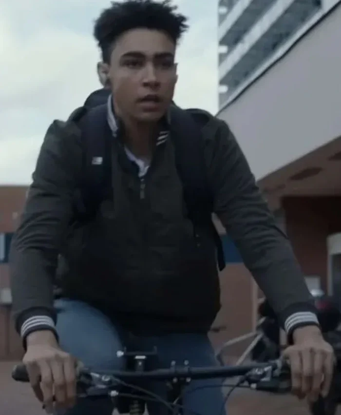 Gran Turismo Archie Madekwe Bomber Grey Jacket