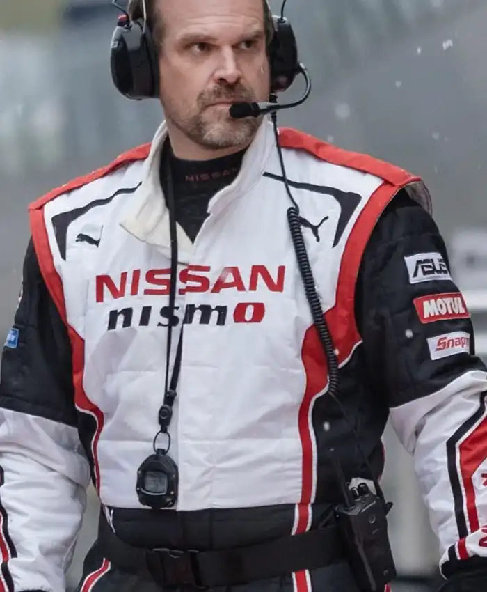 Gran Turismo David Harbour Leather White Jacket