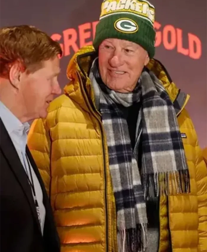 Green And Gold Craig T. Nelson Puffer Jacket