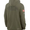 Green Bay Packers 2025 Salute To Service Olive Green Hoodie