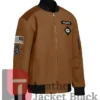 Green Bay Packers Brown Salute To Service Bomber Jacket 1
