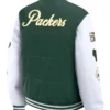 Green Bay Packers Green And White Puffer Jacket
