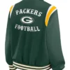 Green Bay Packers Lightweight Green Varsity Satin Jacket