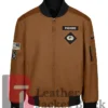 Green Bay Packers Salute To Service Brown Bomber Jacket 1