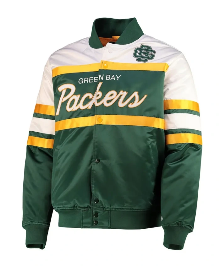 Green Bay Packers Special Script Heavyweight Satin Jacket