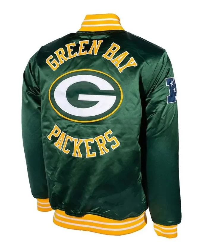 Green Bay Packers Super Bowl XXXI Satin Jacket - Image 2