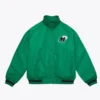 Green Dallas Mavericks Satin Full Zip Jacket