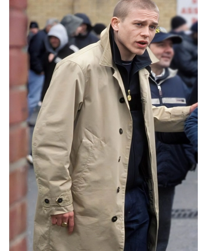 Green Street Charlie Hunnam Beige Cotton Coat