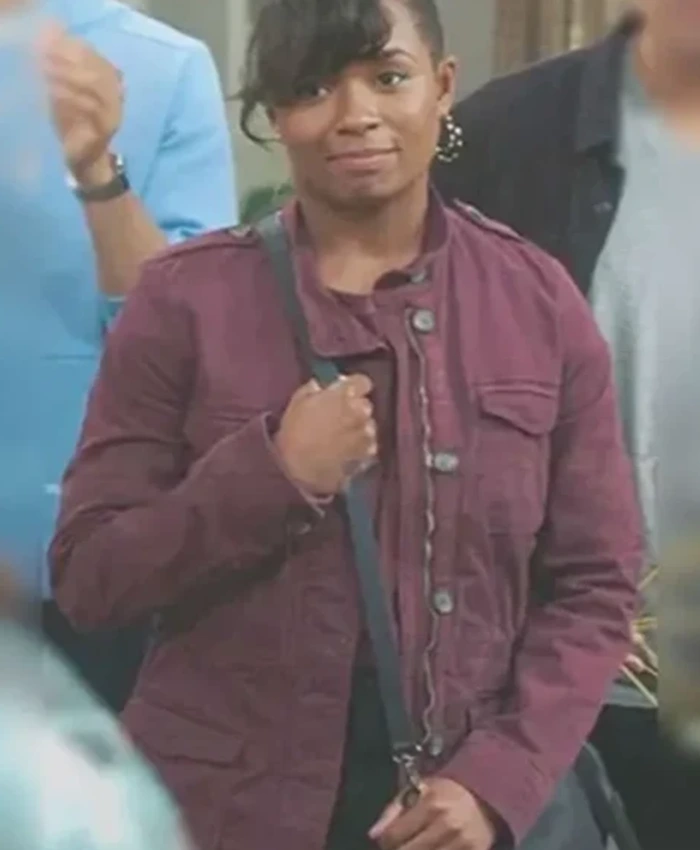 Greys Anatomy S021 Alexis Floyd Maroon Jacket