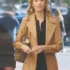 Greys Anatomy S021 Teddy Altman Brown Leather Coat