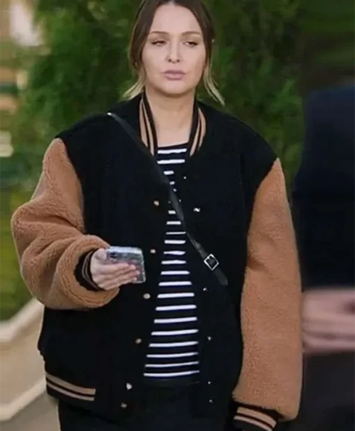 Greys Anatomy S21 Jo Wilson Sherpa Varsity Jacket