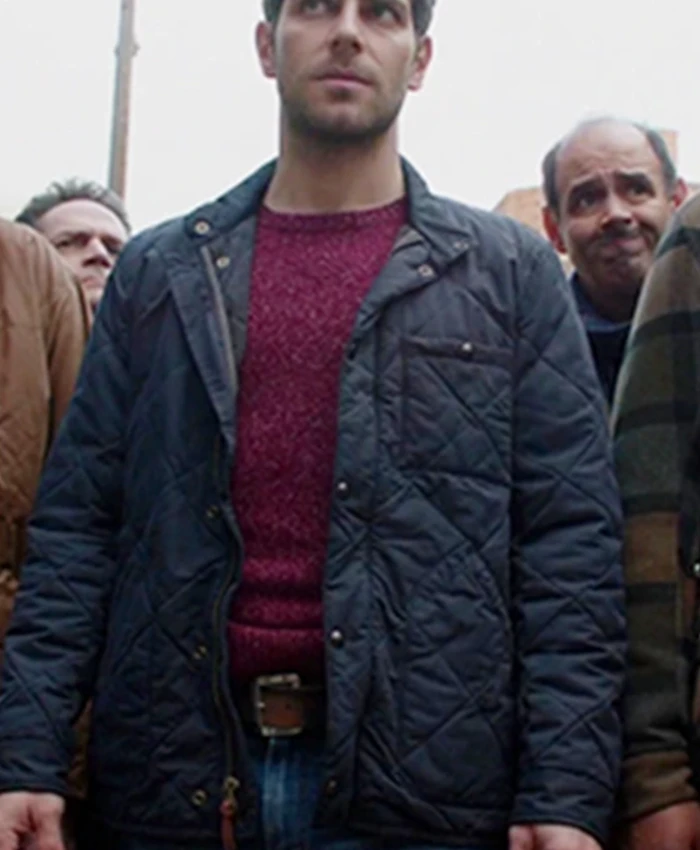 Grimm S04 Nick Burkhardt Blue Quilted Jacket