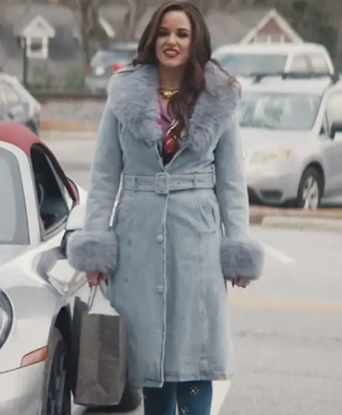 Grosse Pointe Garden Society S01 Melissa Fumero Denim Fur Coat