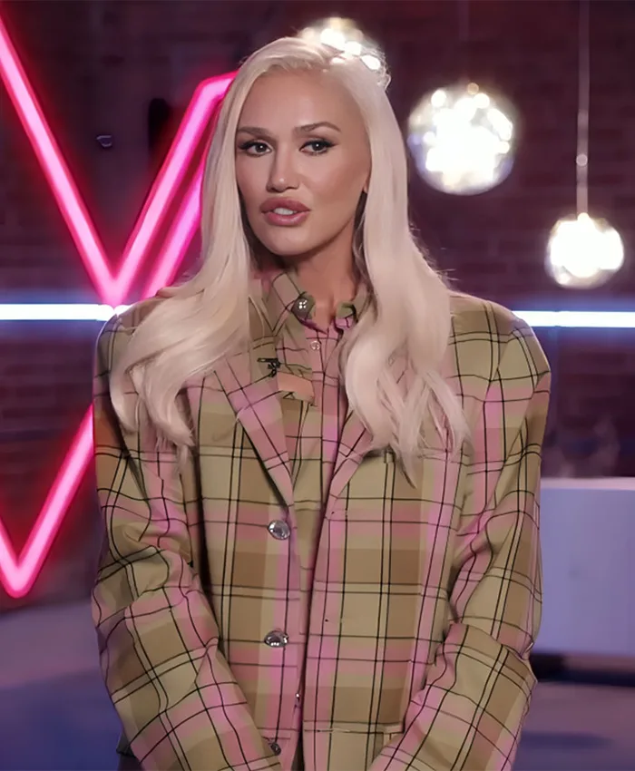 Gwen Stefani The Voice S026 Plaid Suit