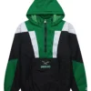 HOMAGE X Starter Philadelphia Eagles Green Black Half Zip Pullover Jacket