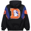 HOMAGE X Starter Broncos Blackout Hooded Half Zip Jacket