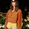 Hailey Bieber Paris Fashion Week Photocall 2025 Jacket