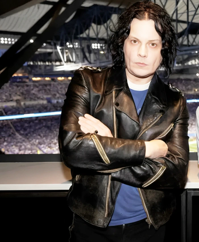Jack White Halftime Show Leather Jacket