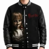 Halloween Annabelle Black Letterman Jacket Mens