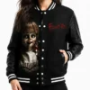 Halloween Annabelle Black Letterman Jacket Womens