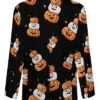 Halloween Cute Pumpkins Black Blazer For Men and Women