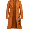 Halloween The Shadow Veil Pumpkin Double Breasted Tan Coat