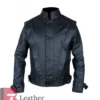 Halloween Thriller Costume Black Leather Jacket