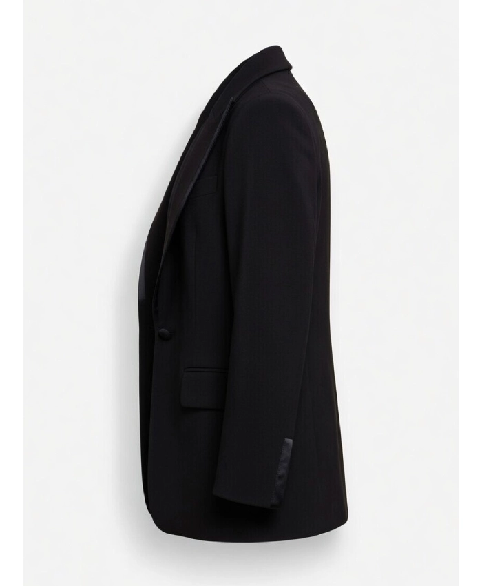 Hannah Waddingham Draped Off The Shoulders Black Blazer - Image 5