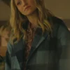 Happy Face S01 Melissa Reed Blue Checked Coat