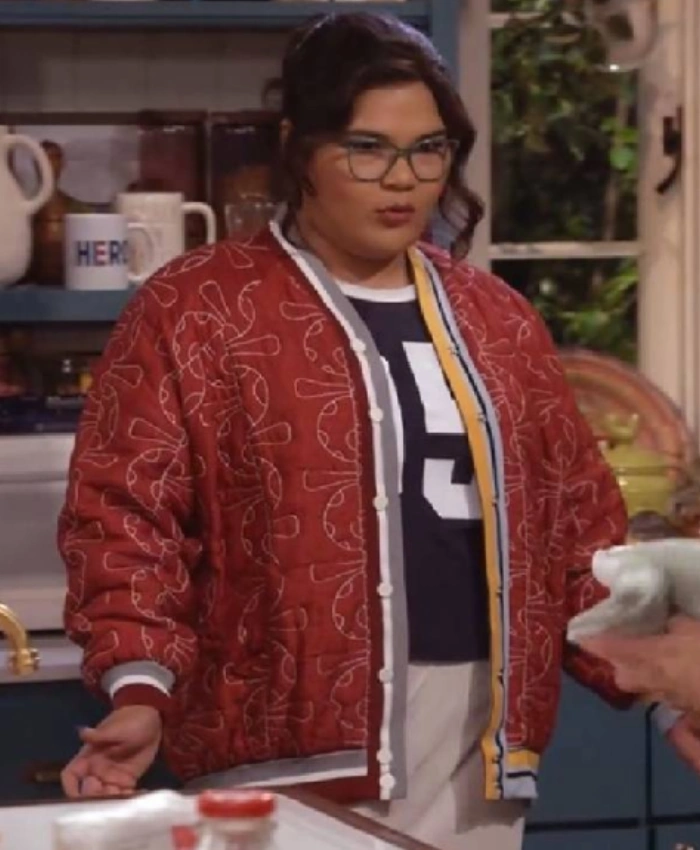 Happys Place Season 02 Belissa Escobedo Quilted Red Jacket