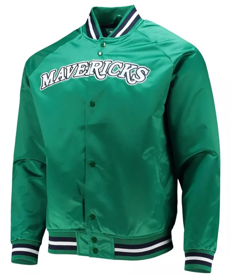 Hardwood Classics Dallas Mavericks Green Jacket