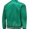 Hardwood Classics Dallas Mavericks Green Jacket Back
