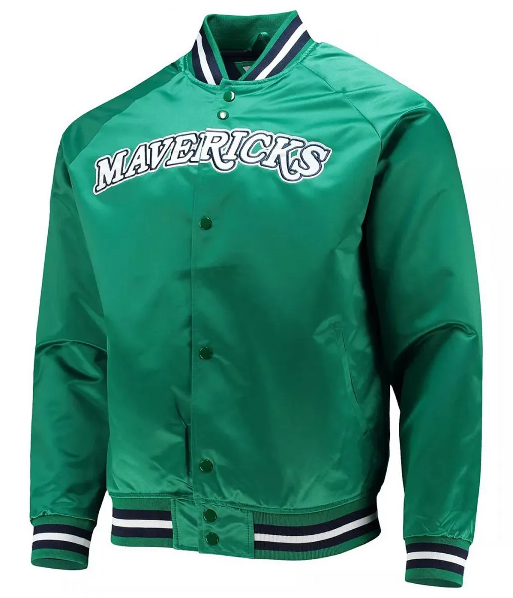 Hardwood Classics Dallas Mavericks Green Jacket