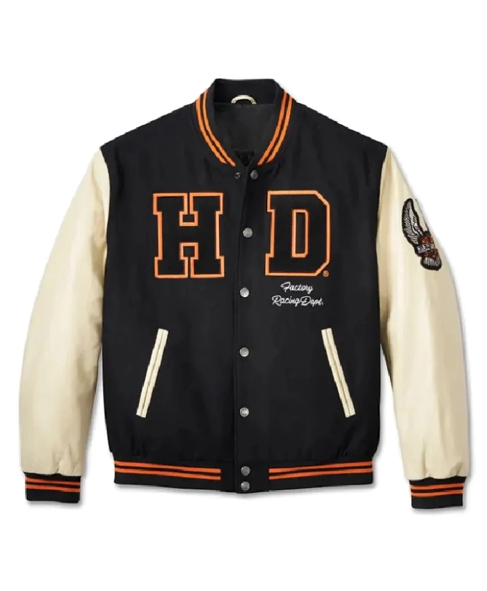 Harley Davidson 120th Anniversary Wool Varsity Jacket For Men And Women