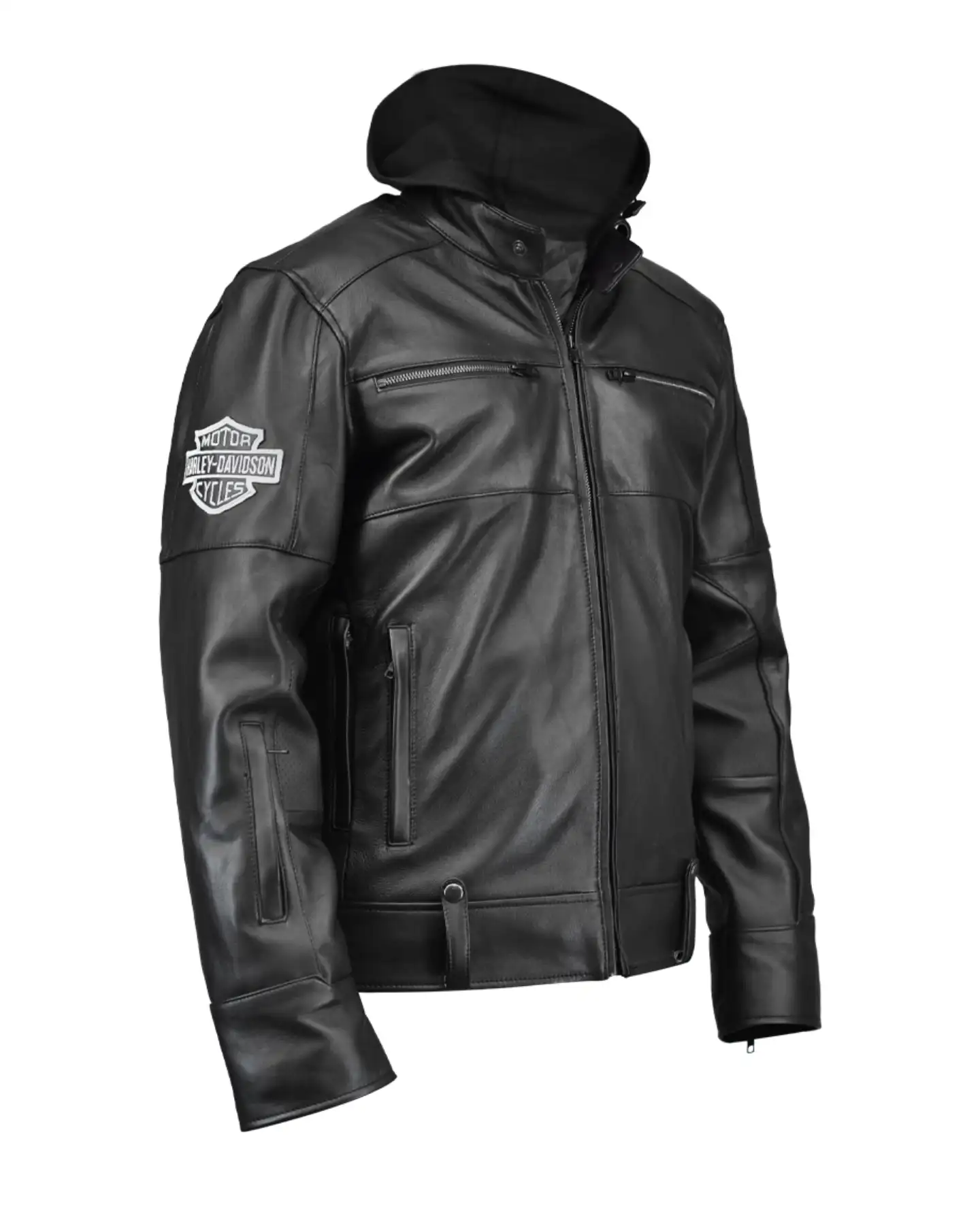 Harley Davidson Swingarm Leather Jacket In Black