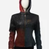 Harley Quinn Daddys Lil Monster Quilted Black Jacket