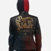 Harley Quinn Daddys Lil Monster Suicide Squad Quilted Black Hooded Leather Jacket