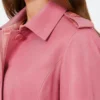 Harry Potter 2026 Aunt Petunia Dursley Pink Trench Coat For Women