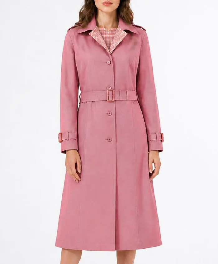 Harry Potter 2026 Aunt Petunia Dursley Pink Trench Coat Womens