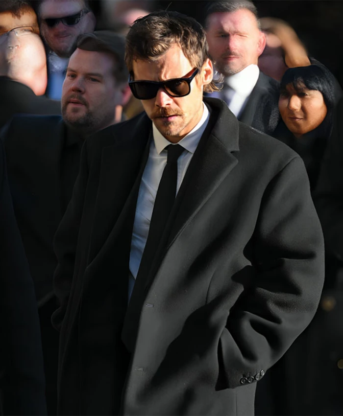 Harry Styles Black Trench Coat