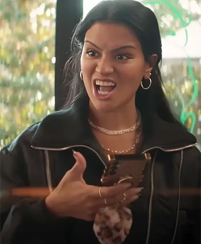 Heart Eyes Gigi Zumbado Black Leather Jacket