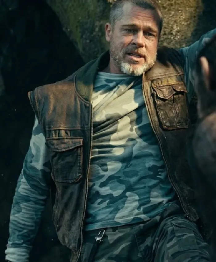 Heart of the Beast 2026 Brad Pitt Brown Vest