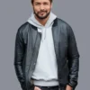 Hearts In The Game 2023 Marco Grazzini Black Bomber Jacket
