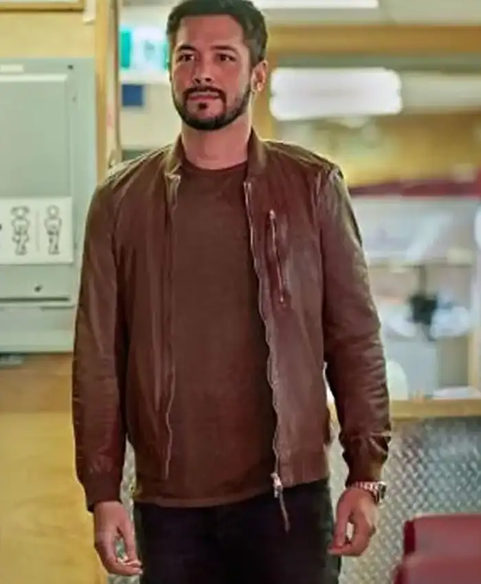 Hearts In The Game Marco Grazzini Brown Bomber Jacket