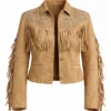 Heaven From Belfast Bookers Suede Fringe Jacket