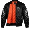 Hello Darkness Halloween Witch Black Bomber Jacket
